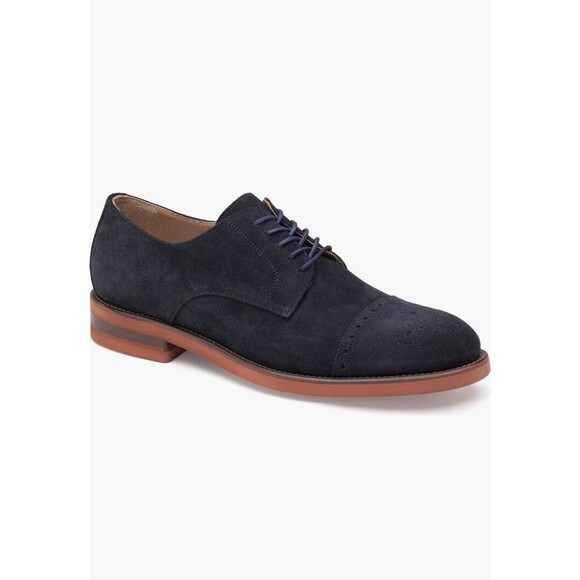 New Johnston & Murphy Collection Ashford Suede Leather Oxford Shoes men Sz 11.5